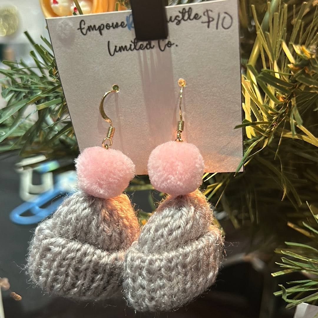 Crochet Beanie earrings